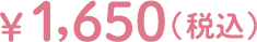 1,650円（税込）